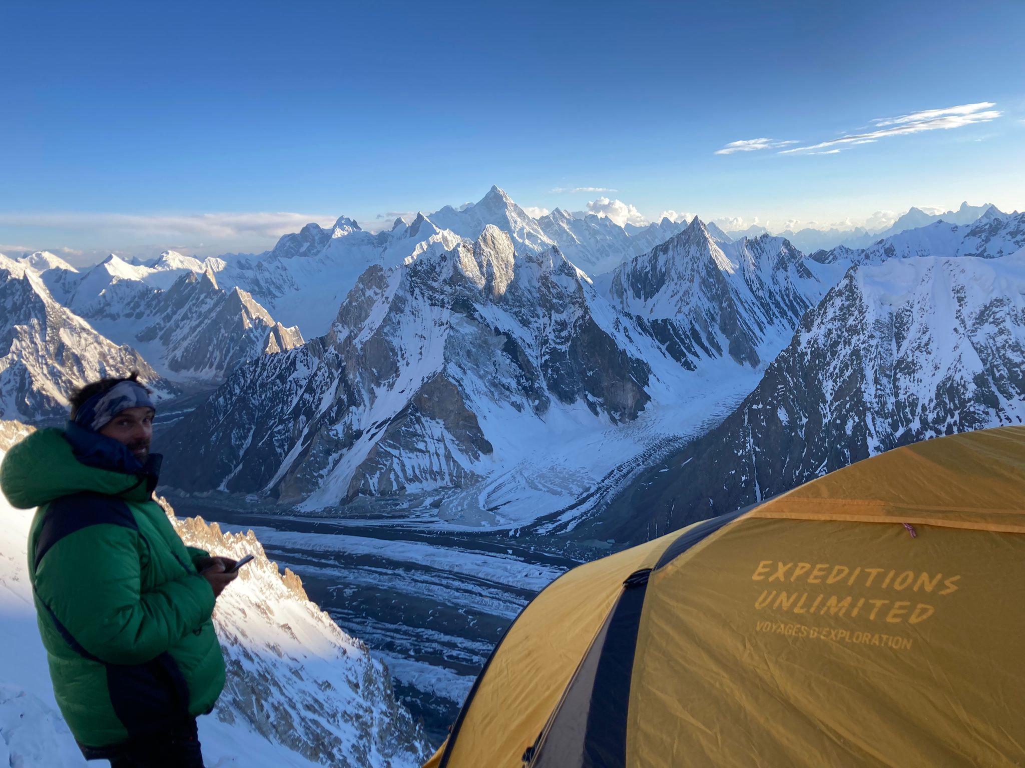 Tente Expeditions Unlimited au camp 2 du Broad Peak