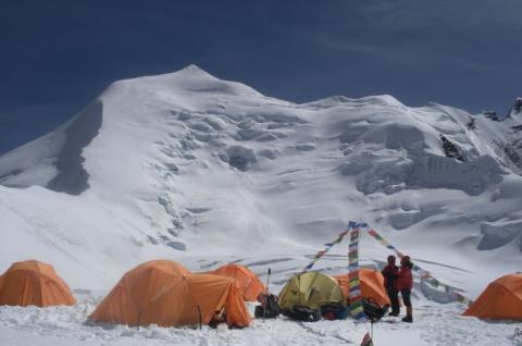 Camp ascension de l'Himlung Himal