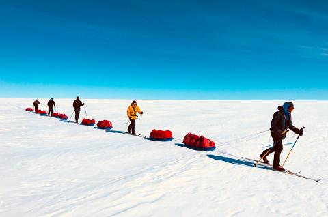 Au Groenland sur la traversée