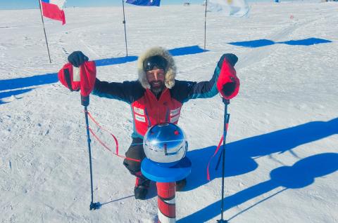 Le pôle Sud par le glacier Axel Heiberg