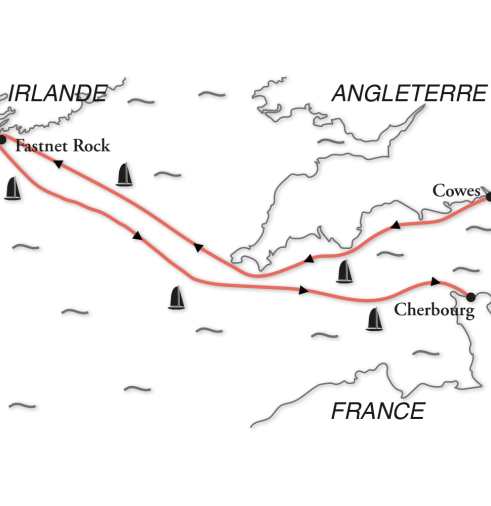 Map participate in the legendary Rolex Fastnet sailing race