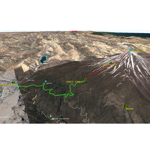 Ascension du volcan mont Damavand à 5610 mètres en Iran