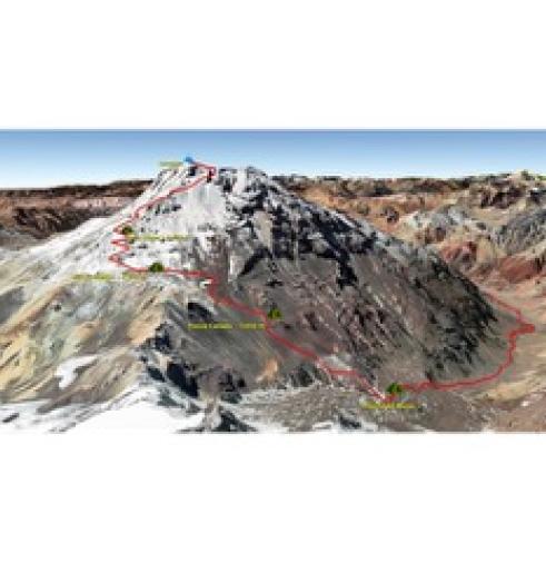 Carte ascension Aconcagua