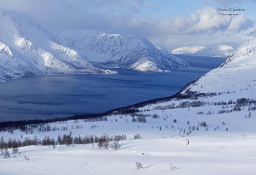 Expédition et exploration snowkite en Norvège