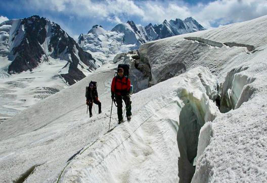 Trek expedition sur le glacier Fedtchenko au Tadjikistan