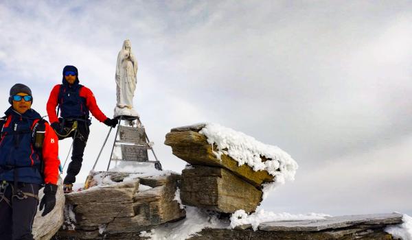 Voyage lors de l'ascension du Grand Paradis