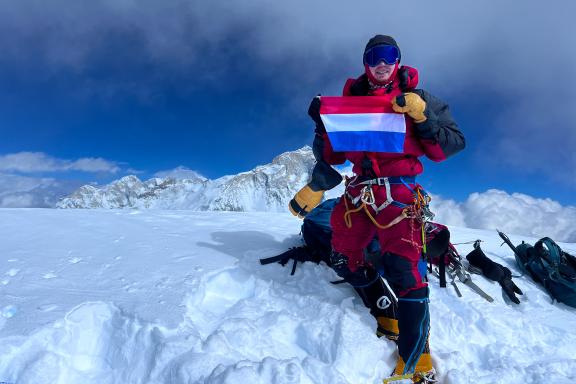 Participant au sommet du Baruntse à 7129 mètres