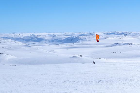 Expédition en kite en Norvège