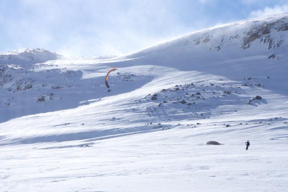 Voyage d'aventure et snowkite en Norvège