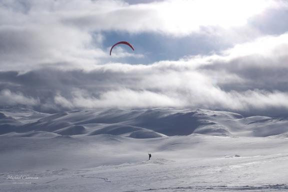 Voyage d'aventure et plateau de snowkite en Norvège