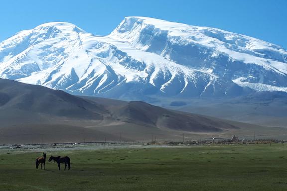 Ascension du Mustagh Ata et vue sur le "père des montagnes de glace"