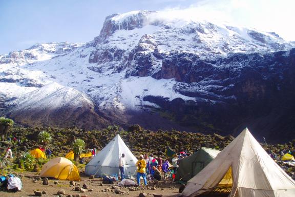 Expédition et camp de base du Kilimandjaro