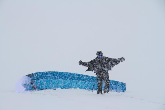 Expédition en snowkite au Groenland