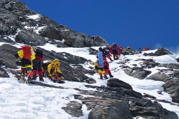 Expédition lors de l'ascension de l'Everest nord