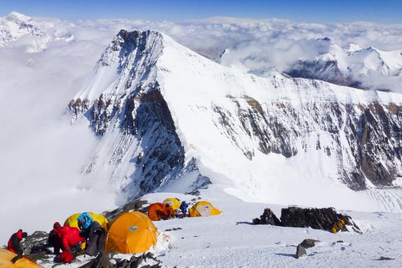 Expédition lors de l'ascension de l'Everest nord