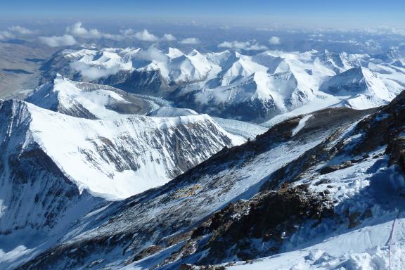 Expédition lors de l'ascension de l'Everest nord