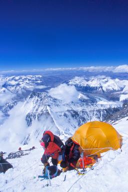 Expédition lors de l'ascension de l'Everest nord