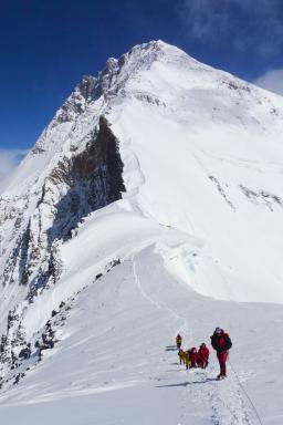 Expédition lors de l'ascension de l'Everest nord