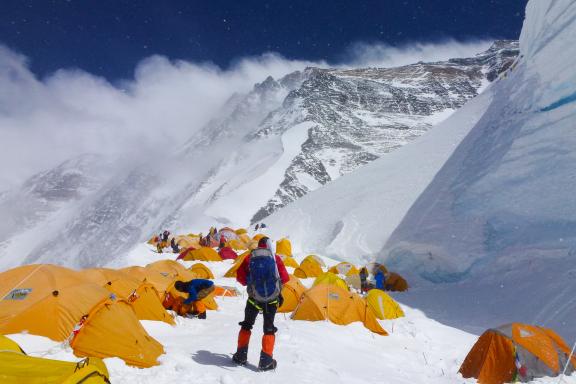 Expédition lors de l'ascension de l'Everest nord