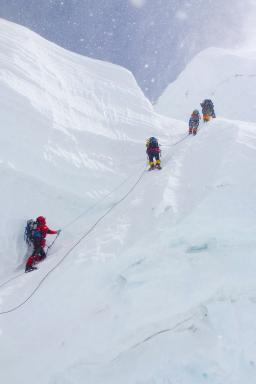 Expédition lors de l'ascension de l'Everest nord