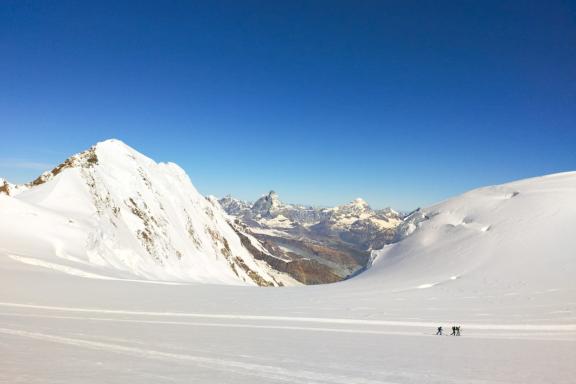 Ascension du mont Rose dans les Alpes