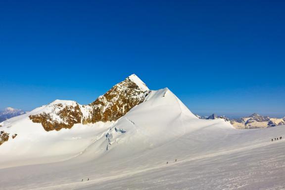 Ascension du mont Rose dans les Alpes