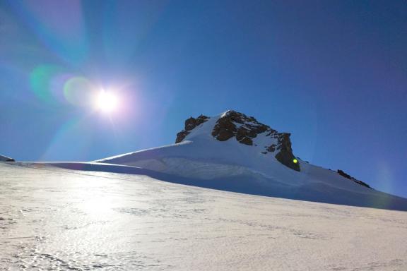 Ascension du mont Rose dans les Alpes