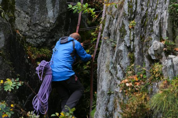 Chamonix, escalade aux Gaillands, refuge Albert Premier, via corda, glacier du Tour