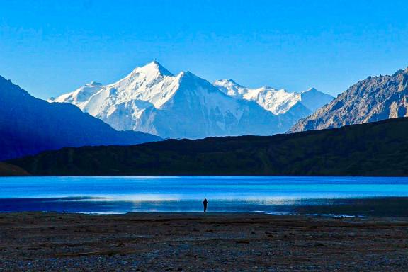 Lac et trek glacier Fedtchenko pamir tadjikistan